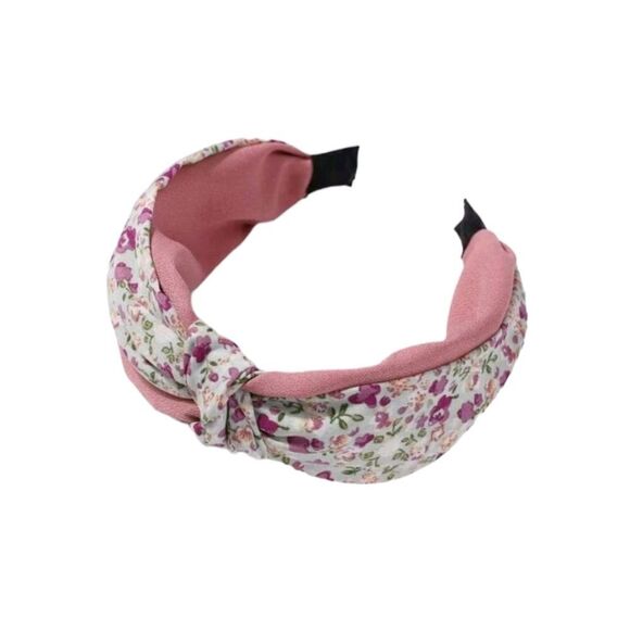 Pink Ditsy Floral Headband - Picture 2 of 5